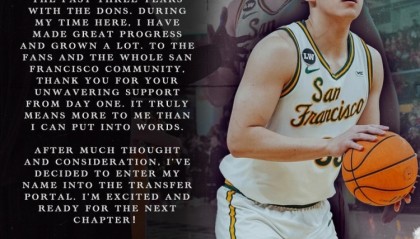 开云体育-王俊杰：感谢过去3年能和旧金山大学共度时光 在这里我成长了很多